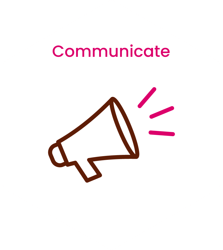 Communicate, front