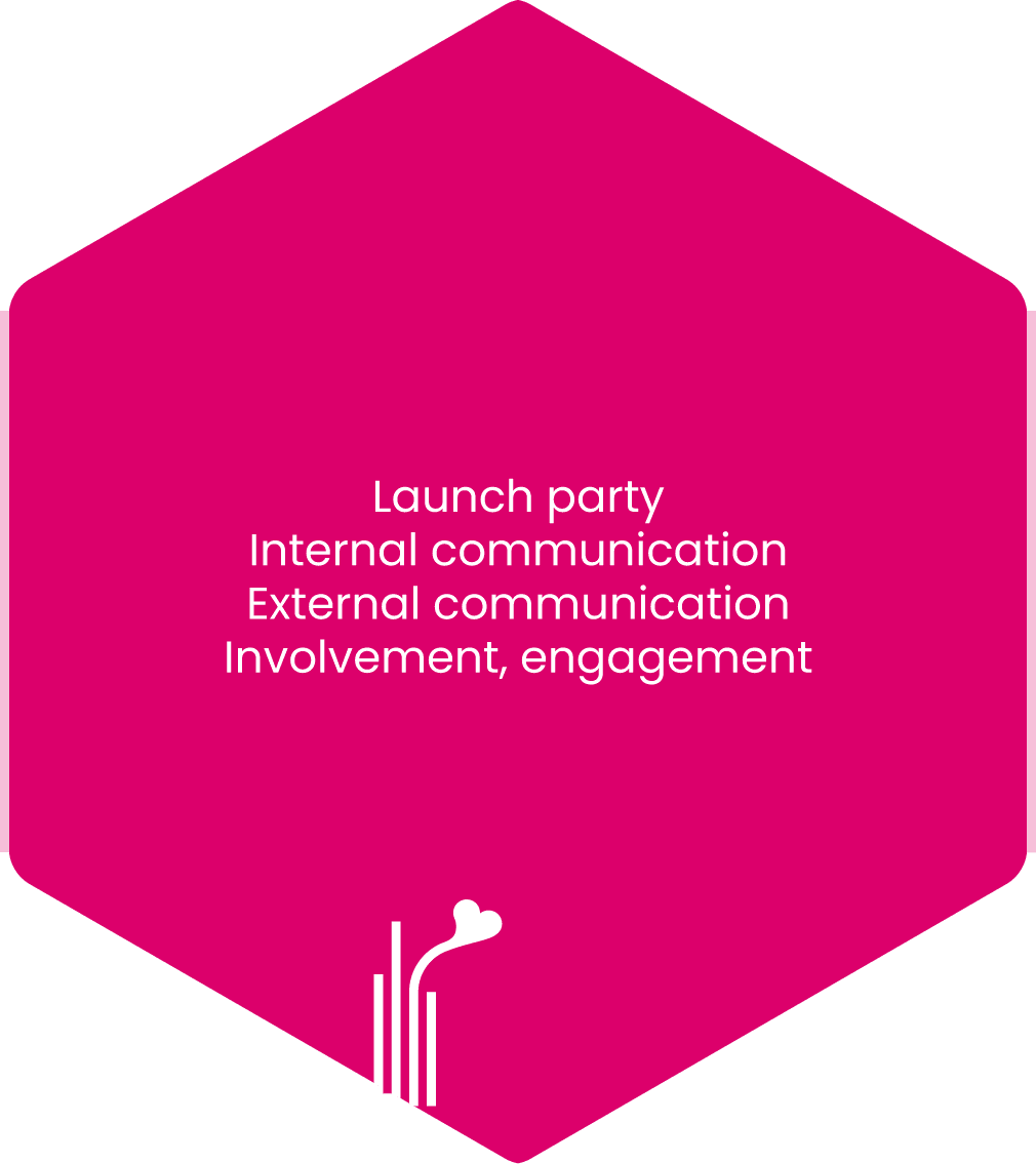 Launch celebration, back