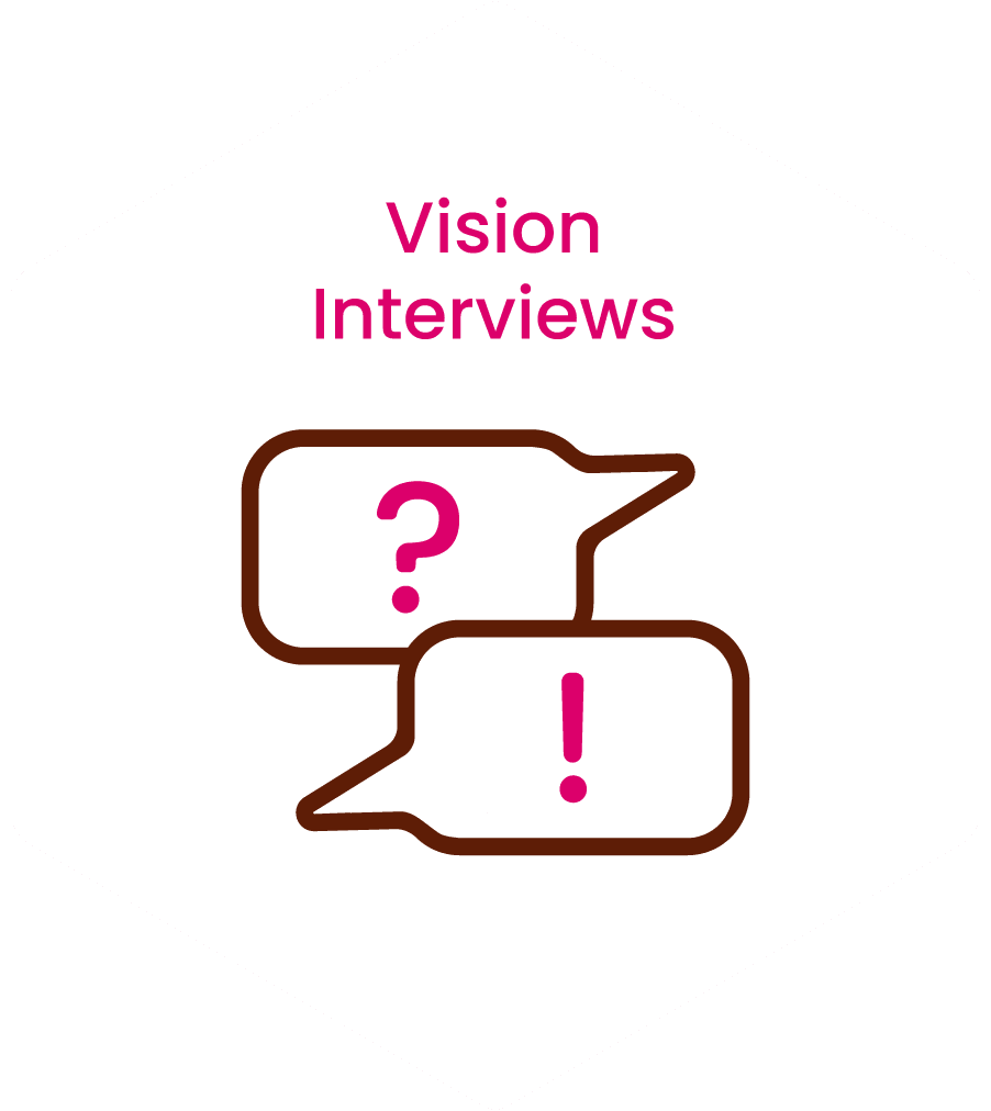Vision Interviews, front