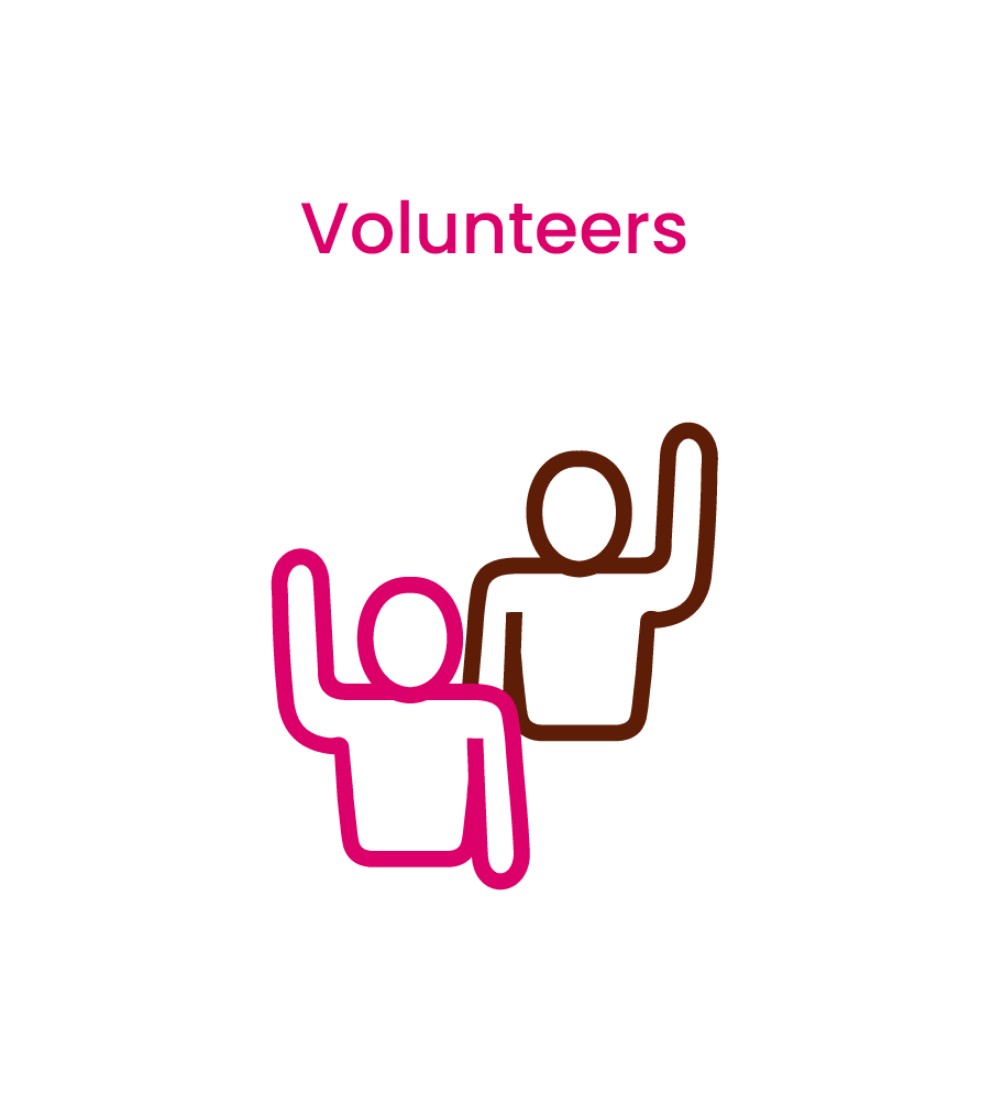 Volunteers, front